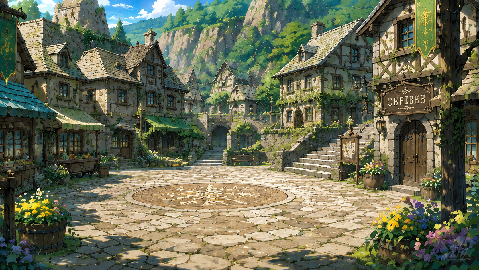 村の広場１０