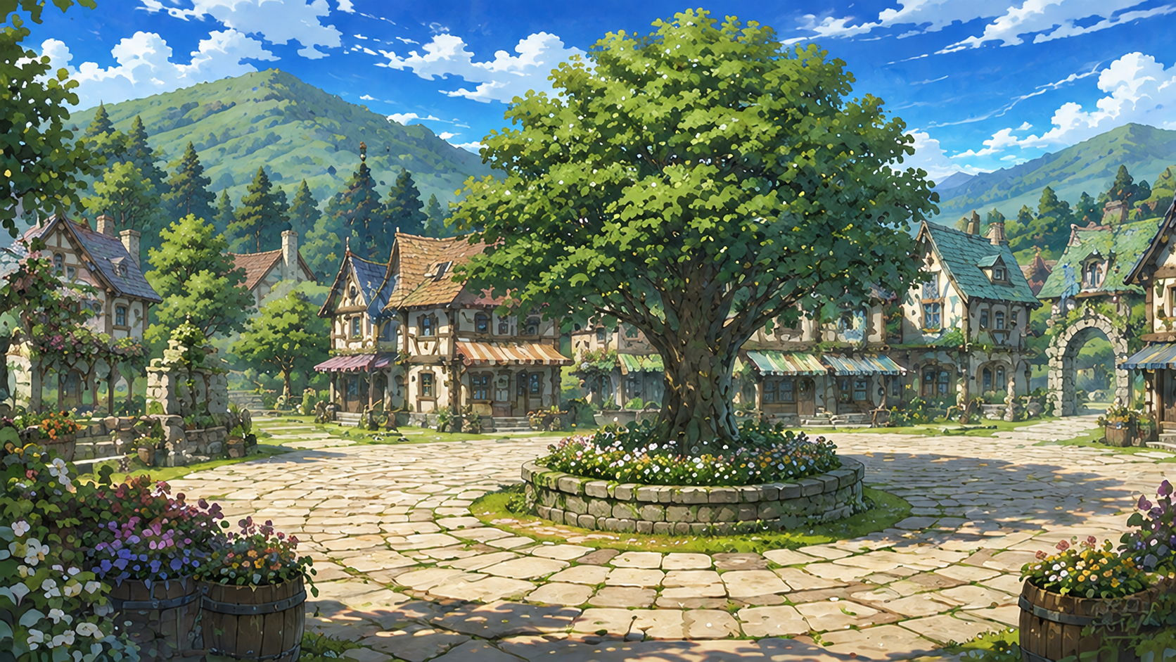 村の広場１５
